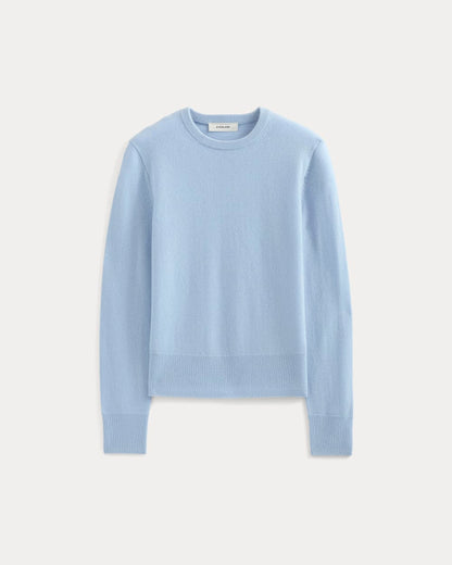 Cashmere Slim Crew Sweater | Open Air Blue