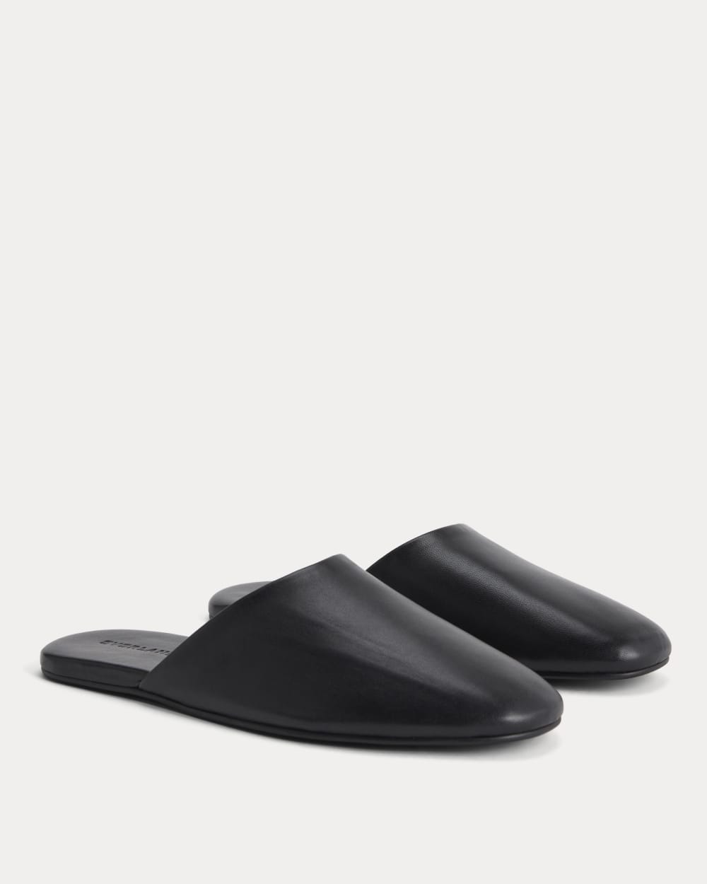 Glove Mule Slipper | Black Leather
