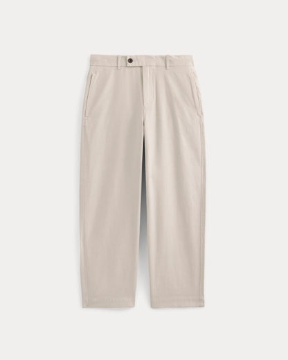 Cropped Slub Trouser | Peyote