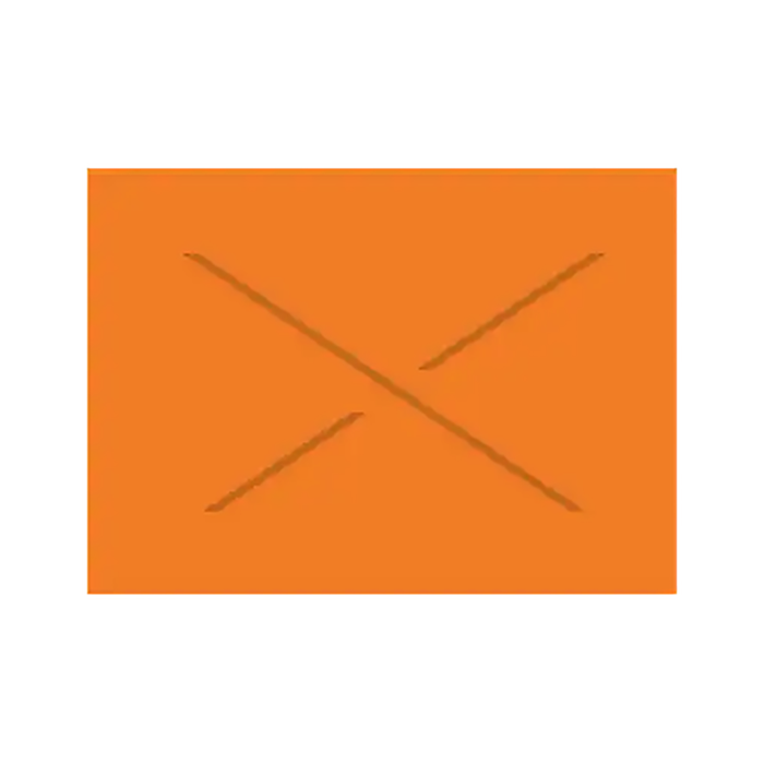 Garvey 18-6  Label Flourescent Orange Blank 14,000 pc - strd