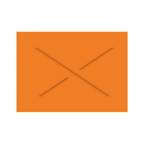 Garvey 18-6  Label Flourescent Orange Blank 14,000 pc - strd