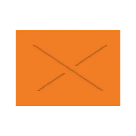 Garvey 18-6  Label Flourescent Orange Blank 14,000 pc - strd