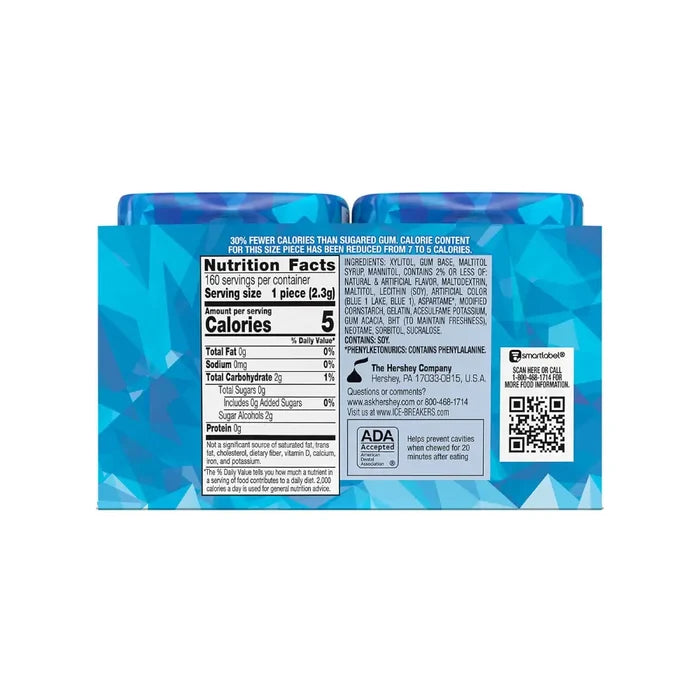 Ice Breakers Ice Cubes Peppermint - 40 ct