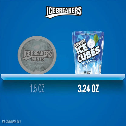 Ice Breakers Ice Cubes Peppermint - 40 ct
