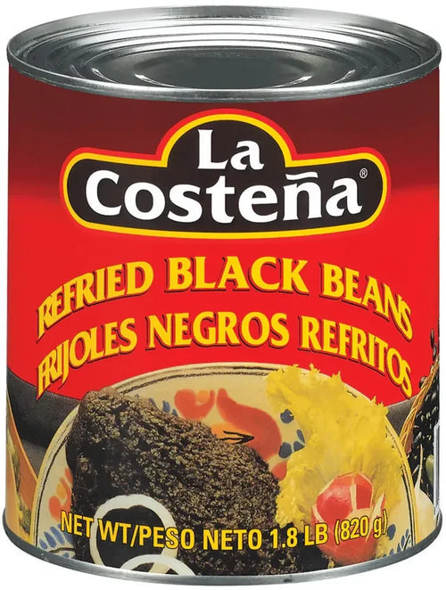 La Costeña Refried Black Beans - Buy Wholesale Mexican Groceries at Mexmax INC