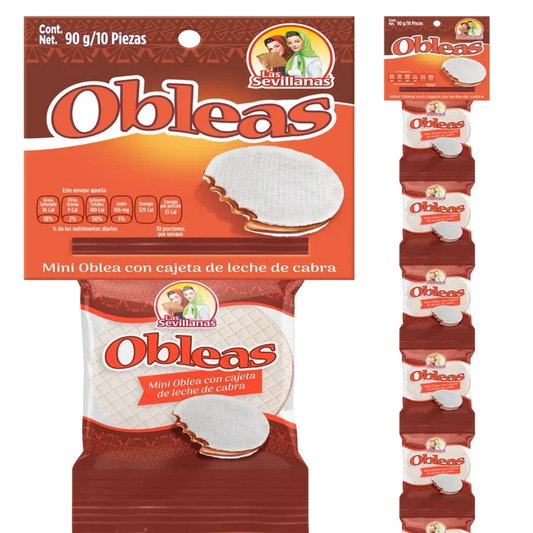 Shop Las Sevillanas Mini Wafer con Cajeta Strip - Wholesale at Mexmax INC