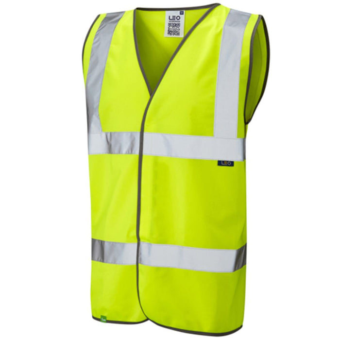 Leo Workwear Tarka Yellow EcoViz Hi Vis Vest