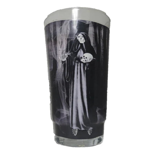 Wholesale Vel Mex Santa Muerte Black Candle. Traditional Mexican spiritual item. Modern reverence.