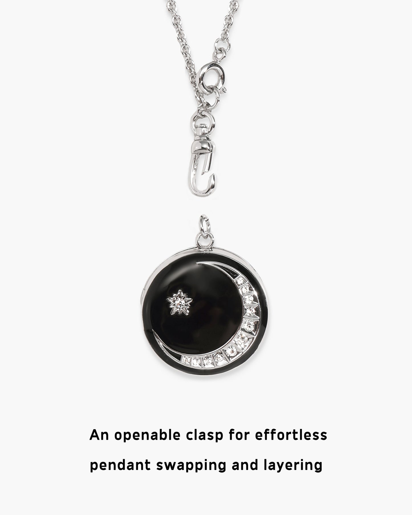 Zeldas Star Openable Locket Clasp Chain Necklace