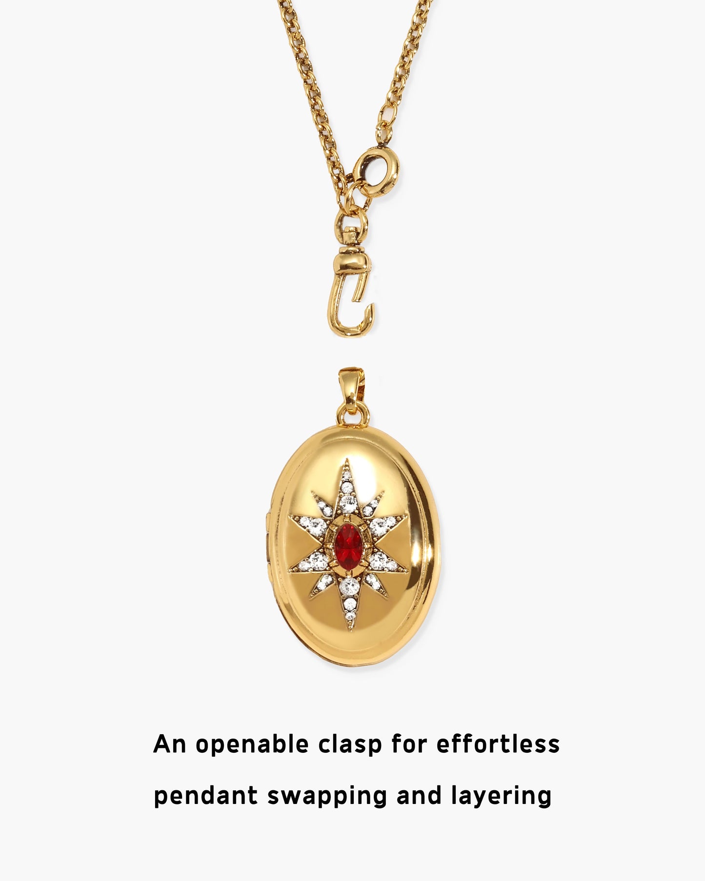 Clara Openable Locket Clasp Chain Necklace