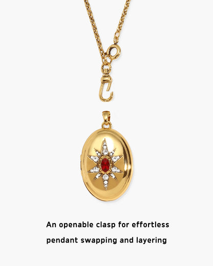 Clara Openable Locket Clasp Chain Necklace