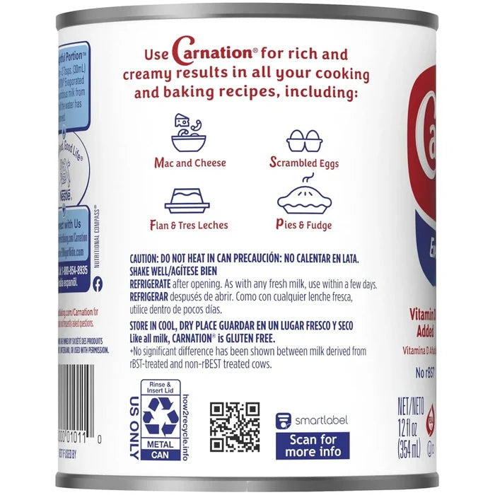 Nestle Carnation Evaporated Milk - 12 oz