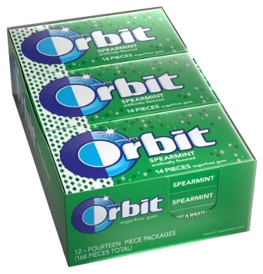 Wholesale Spearmint Orbit Gum- Get fresh breath and great deals at Mexmax INC