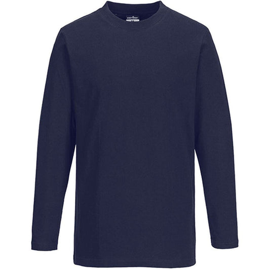 Portwest B196 Turin Cotton Long Sleeved T-Shirt 195g