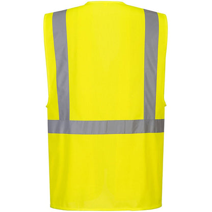 Portwest C357 Yellow Tablet Pocket Executive Hi Vis Vest