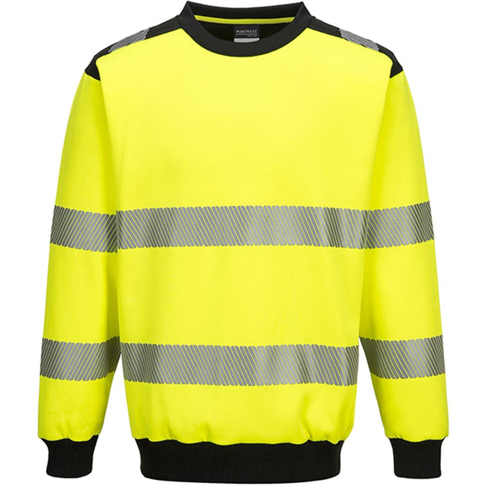 Portwest PW379 PW3 Yellow Hi Vis Sweatshirt
