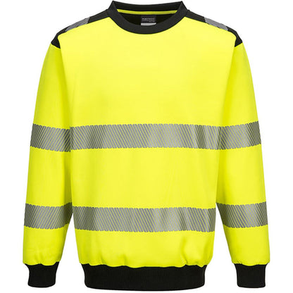 Portwest PW379 PW3 Yellow Hi Vis Sweatshirt