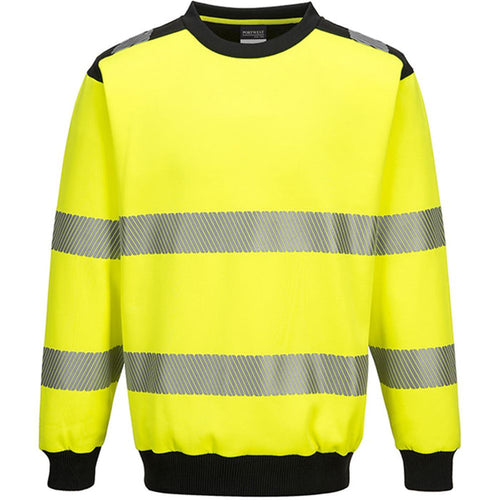 Portwest PW379 PW3 Yellow Hi Vis Sweatshirt