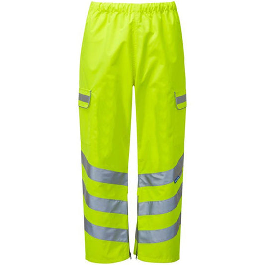 Pulsar P206-R Yellow GRS Recycled Hi Vis Waterproof Over Trousers
