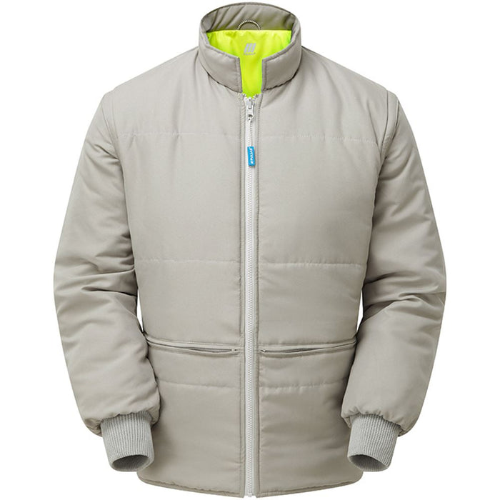 Pulsar P422-R Yellow GRS Recycled Waterproof Sleeved Hi Vis Bodywarmer