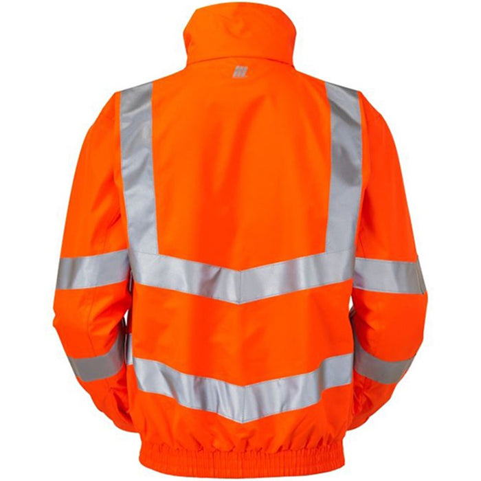 Pulsar PR515-R Rail Orange GRS Recycled Mesh Lined Waterproof Hi Vis Bomber Jacket