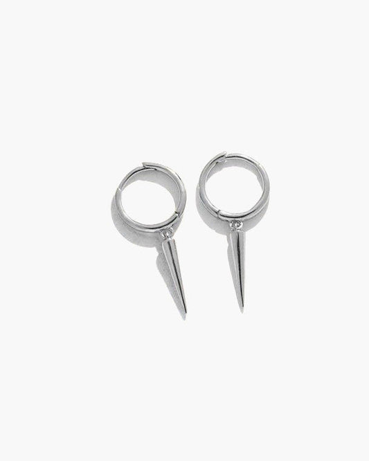 Spike Earrings in Silver