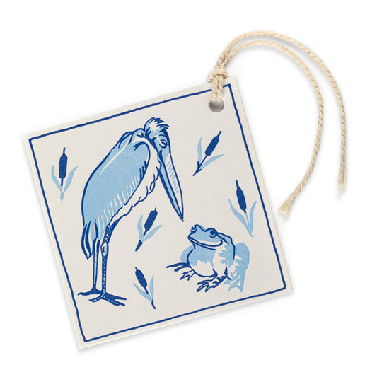 Stork and Frog Gift Tag