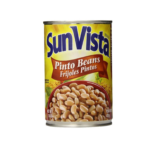 Wholesale Sunvista Pinto Beans 15 oz- Mexmax INC offers the best deals on Mexican groceries.