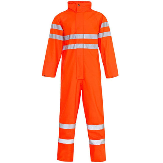 Supertouch Stormflex Orange Hi Vis Waterproof Coverall