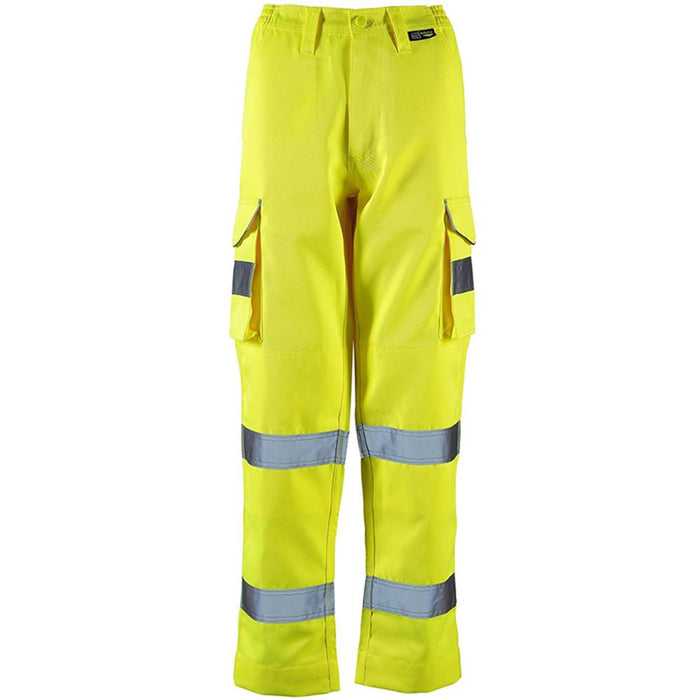 Supertouch Yellow Women's Hi Vis Combat Trousers