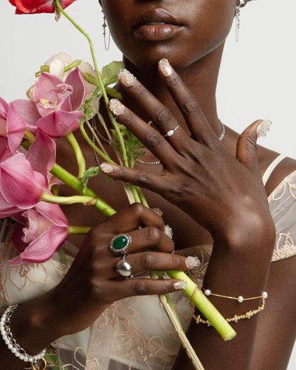 Thalassa Pearl Ring in Silver