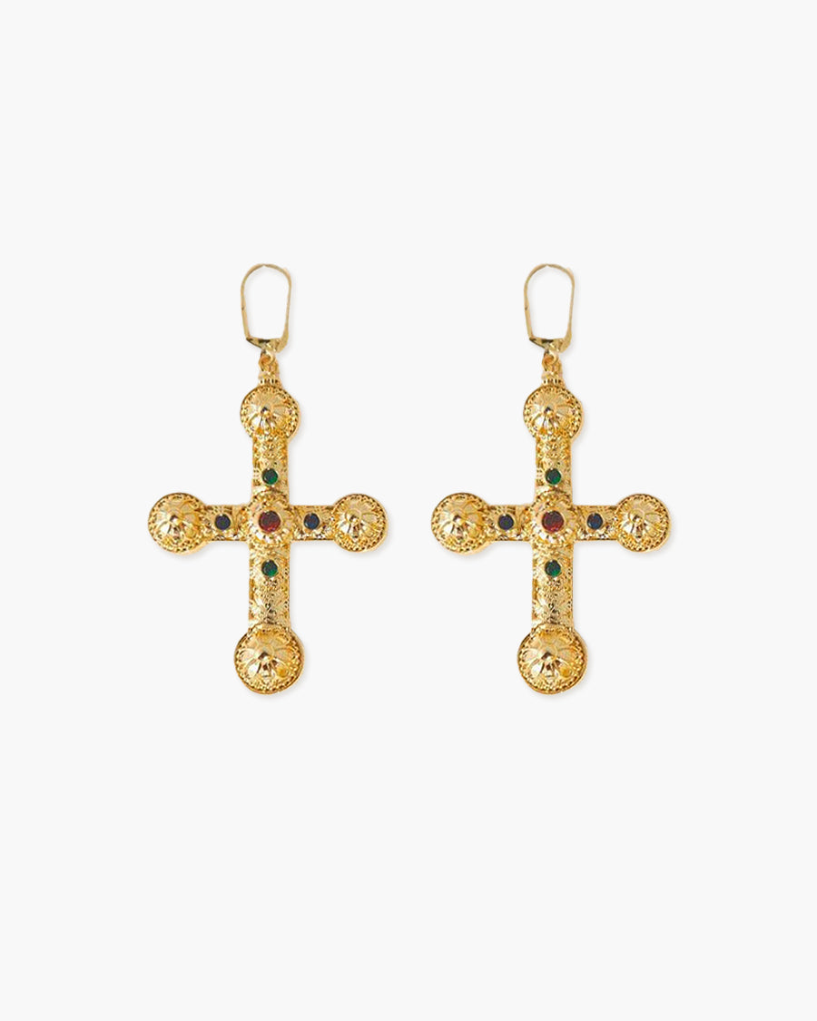XL Cross Earrings