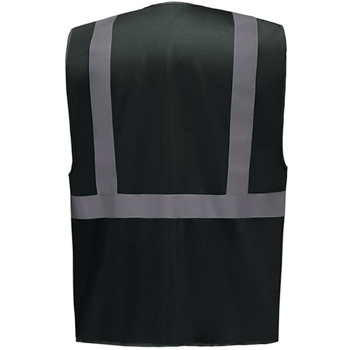Yoko HVW801 Black Zipped Hi Vis Executive Vest